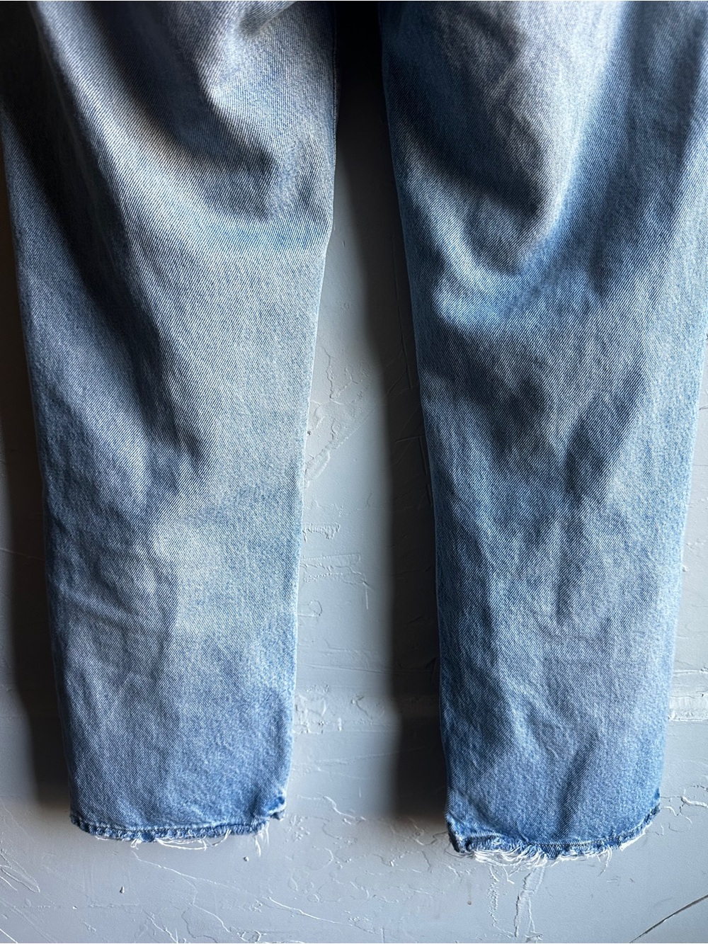 AGOLDE 90s Crop Distressed Jeans 27 Vintage Wash Straight Leg Denim - Picture 4 of 13